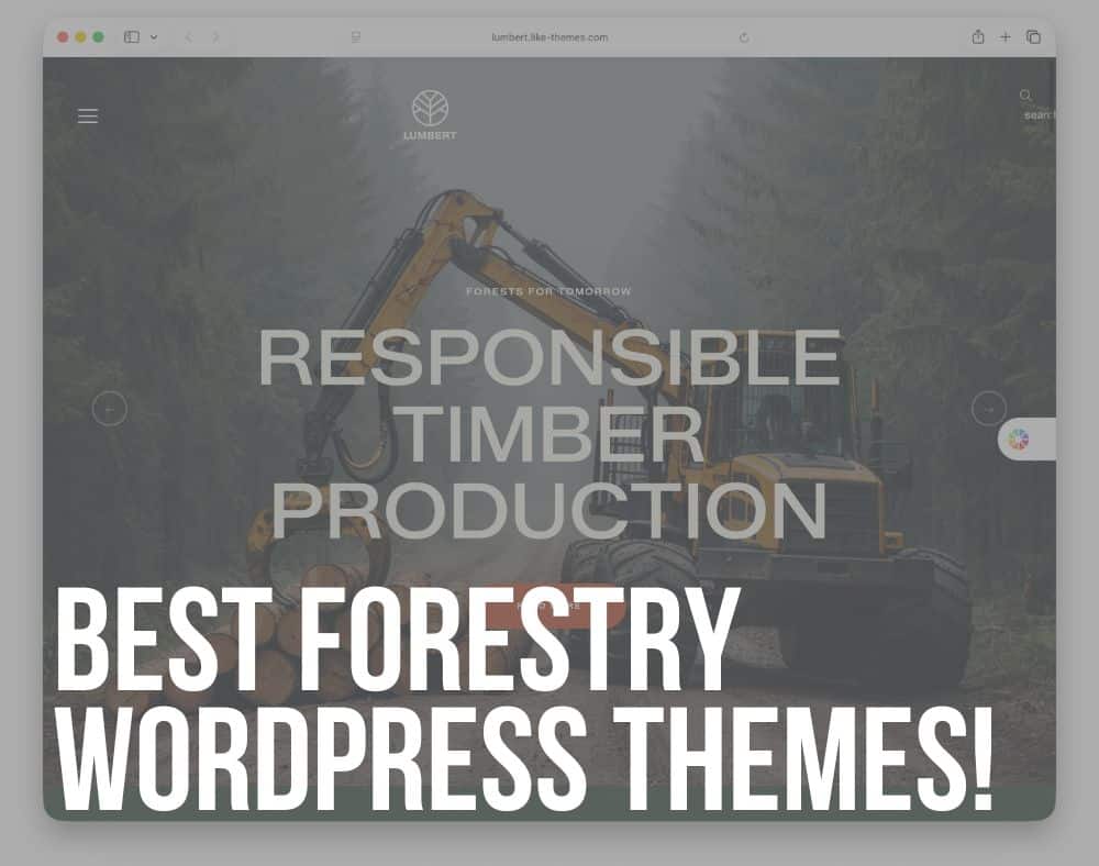best forestry wordpress themes