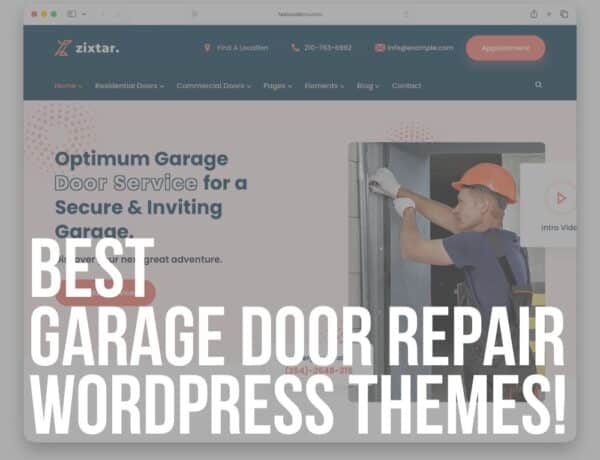 best garage door repair wordpress themes