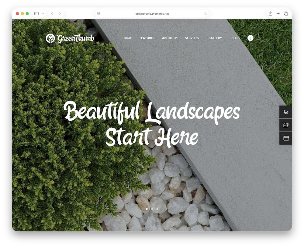green thumb wordpress tree service theme