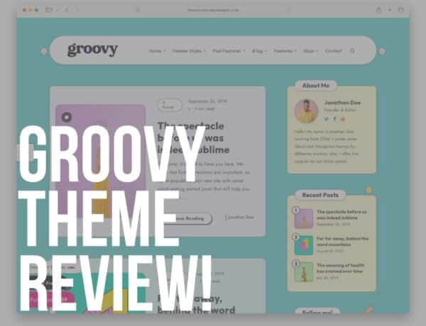 groovy wordpress theme review