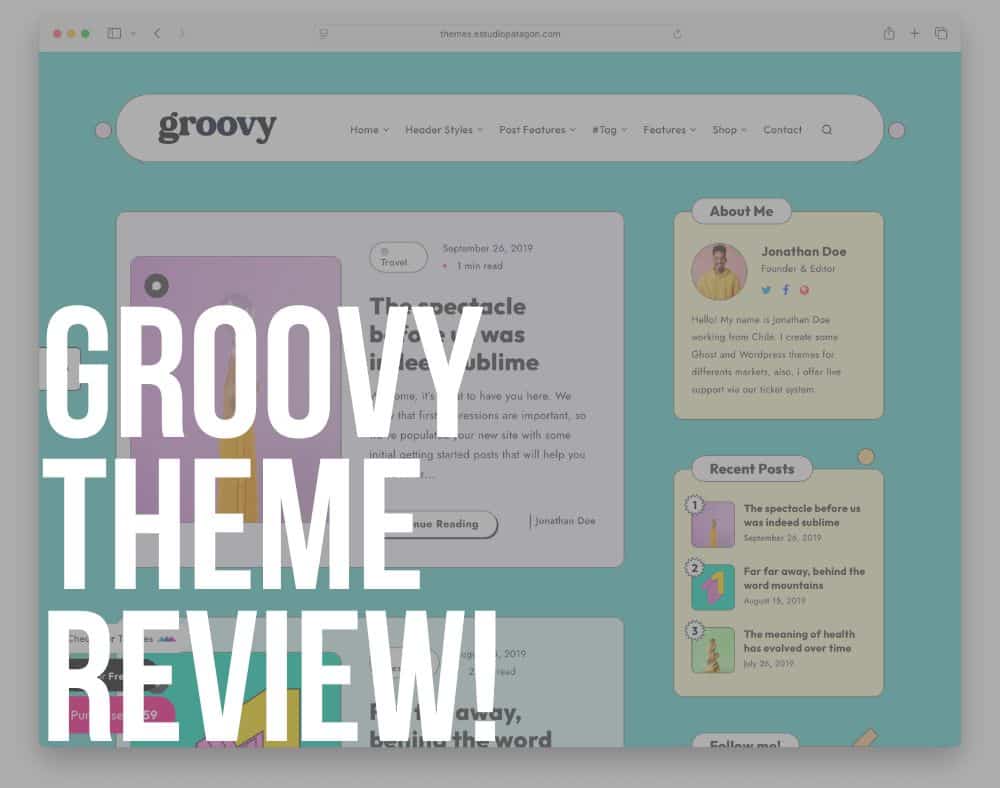 groovy wordpress theme review