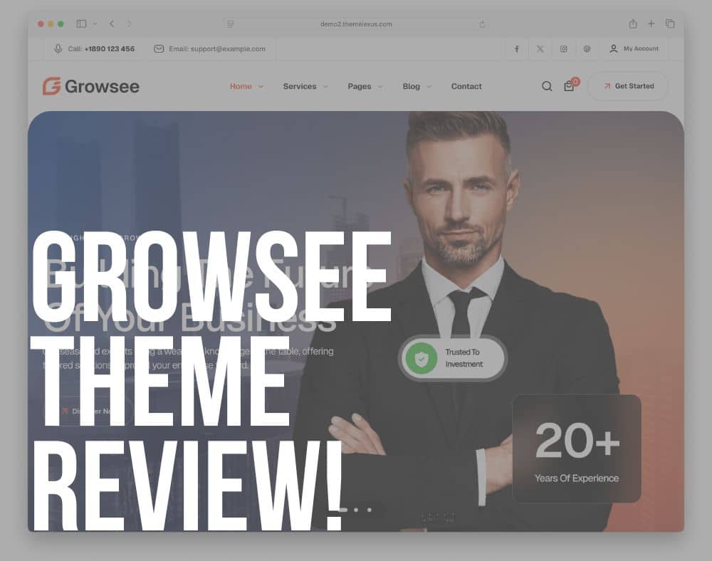 growsee wordpress theme review