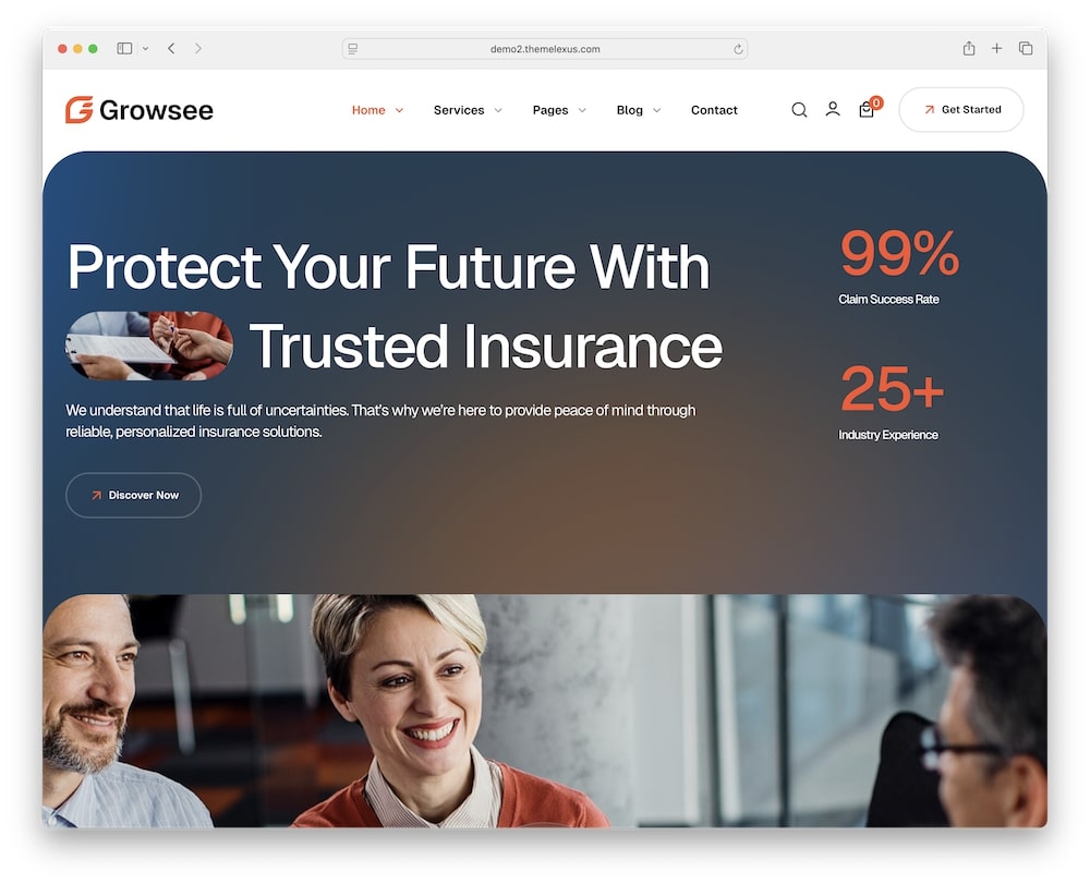 growsee wordpress theme test