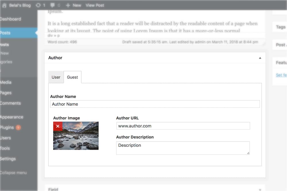 guest author plugin for wordpress