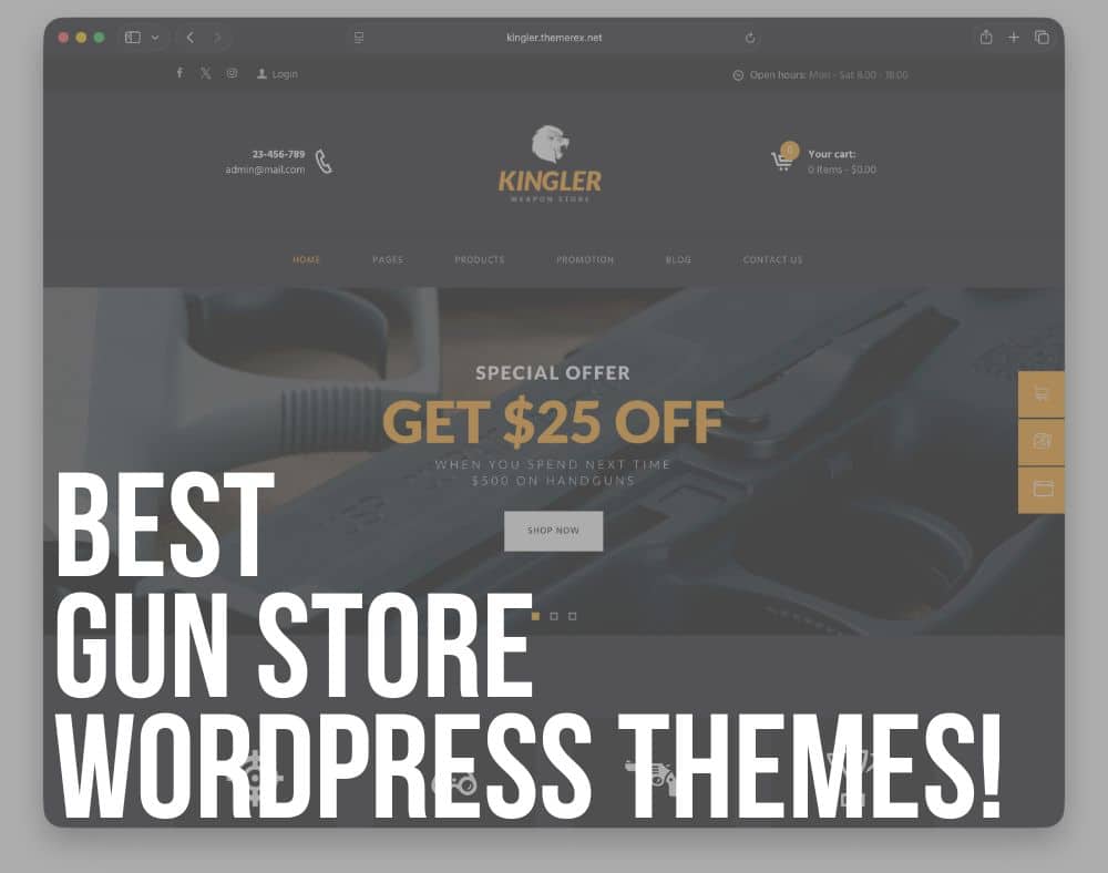 best gun store wordpress themes