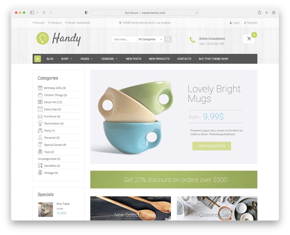 handy handmade marketplace wordpress theme