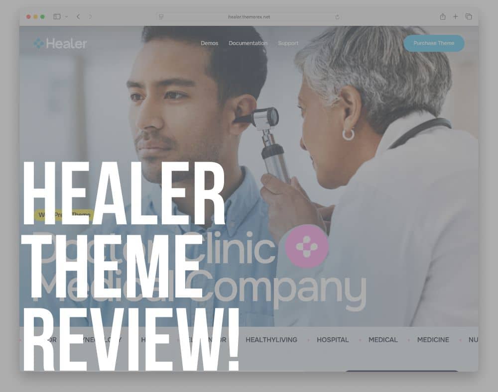 healer wordpress theme review