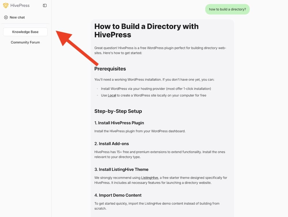 hivepress integrated ai assistant