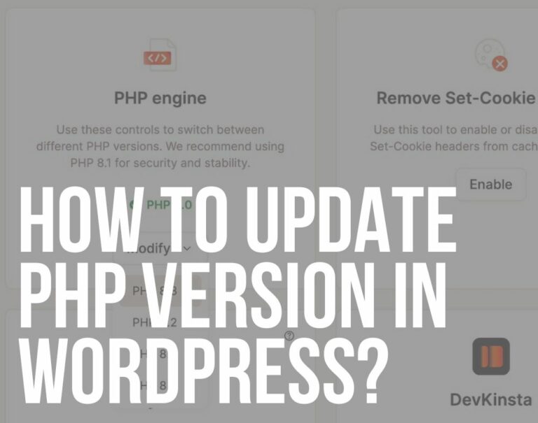 How To Update PHP Version In WordPress? - ULTIDA
