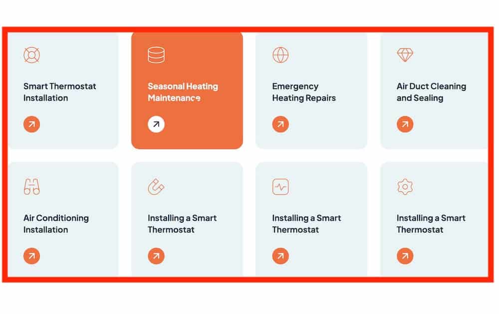 hvac service pages