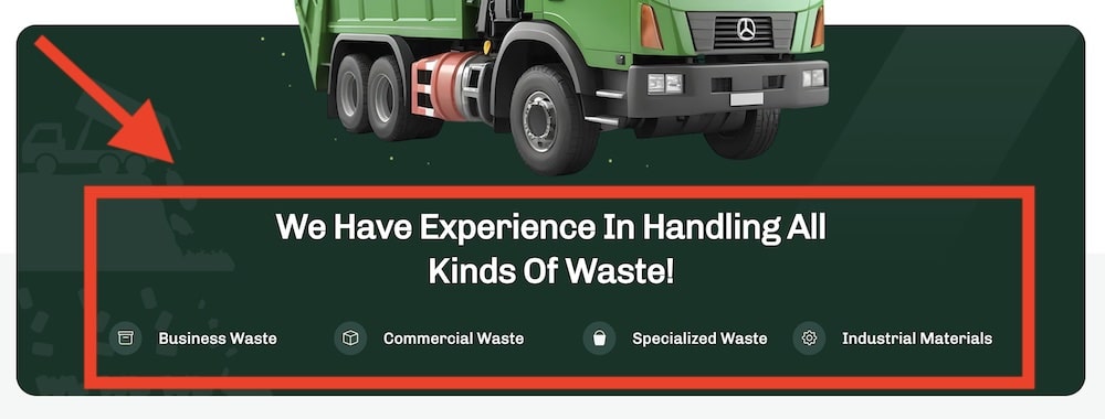 info about accepted waste