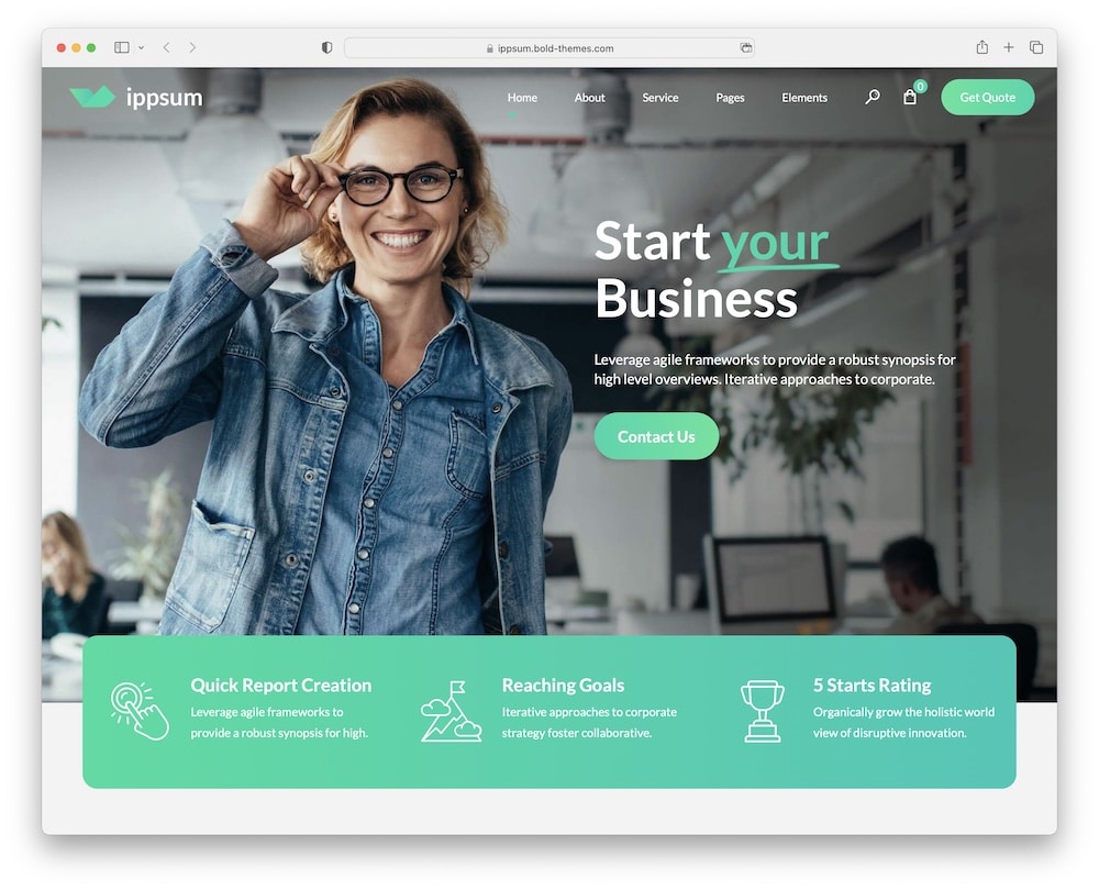 ippsum accounting wordpress theme