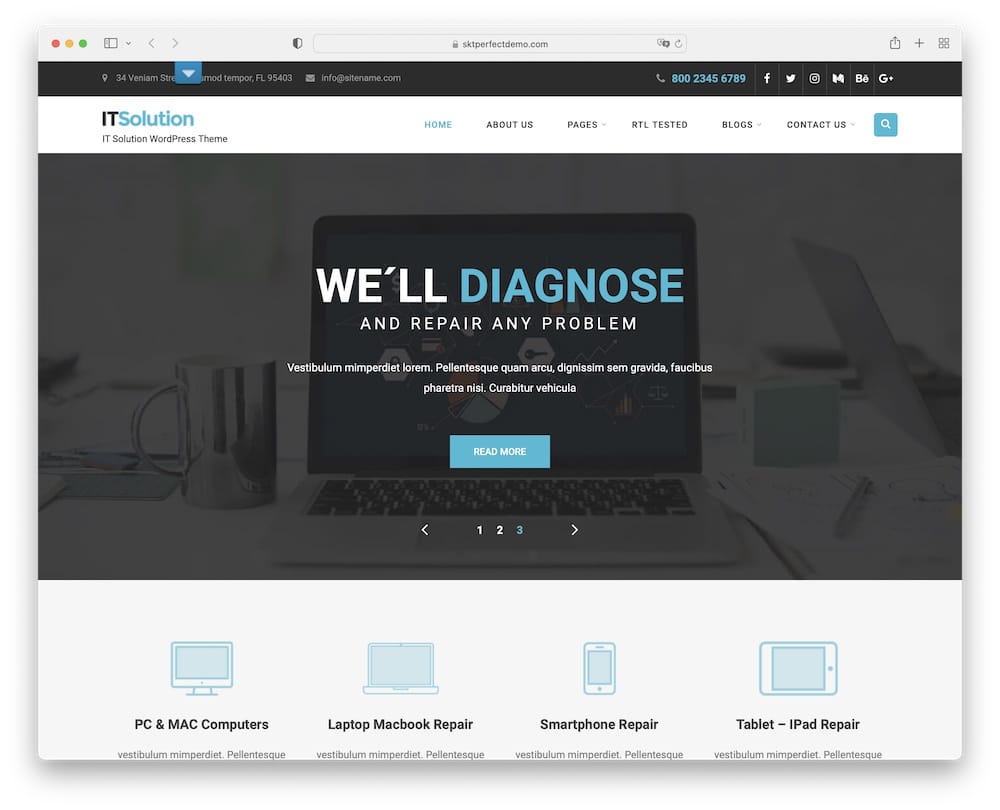 it solutions free wordpress theme