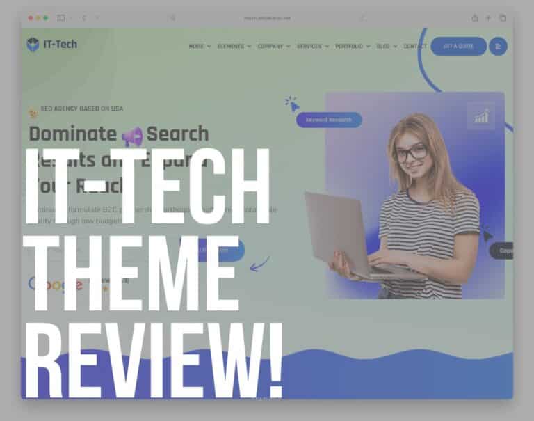IT-Tech WP Theme Review (2026) - For IT & Tech Sites