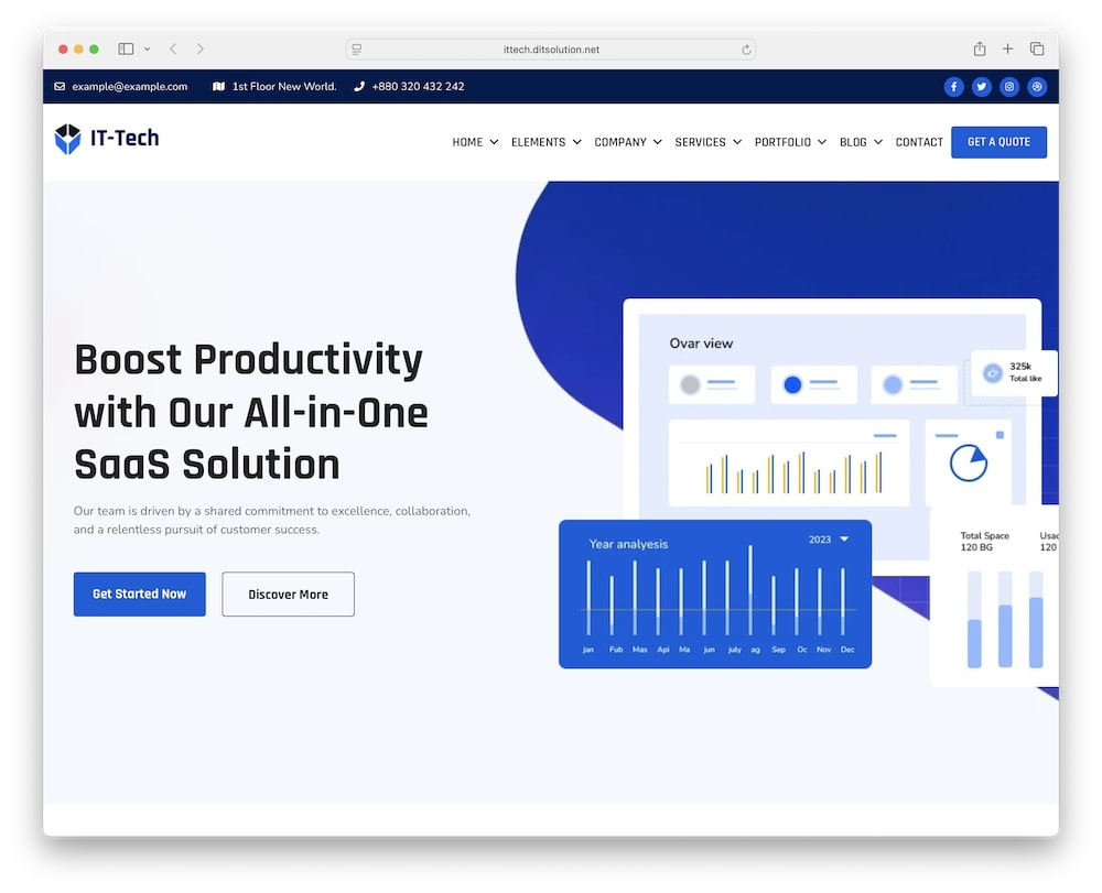 it-tech wordpress theme test