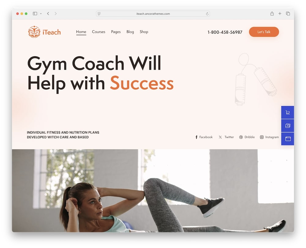 iteach wordpress theme for online courses and education