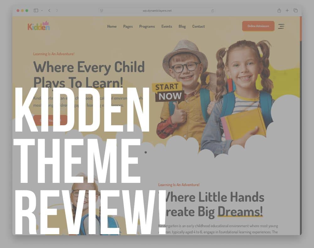 kidden wordpress theme review