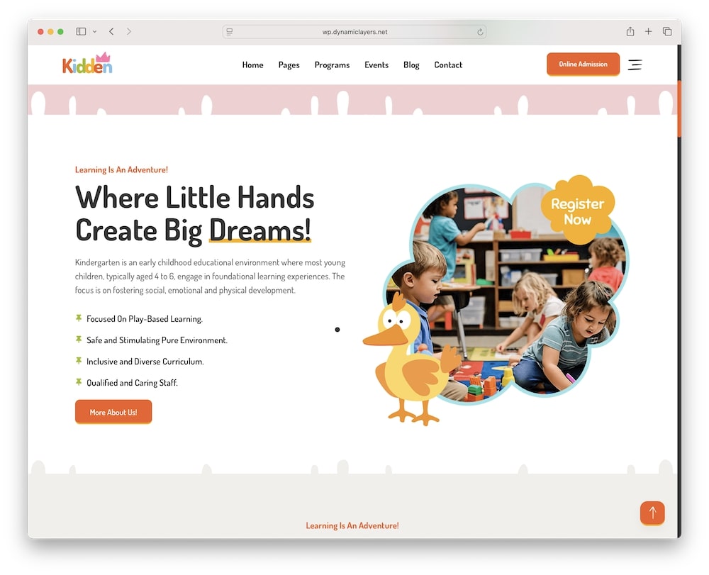kidden wordpress theme elementor builder