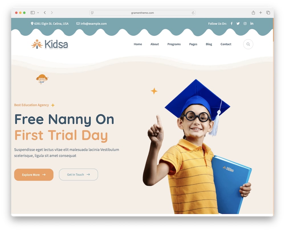 kidsa wordpress theme kid centric demos