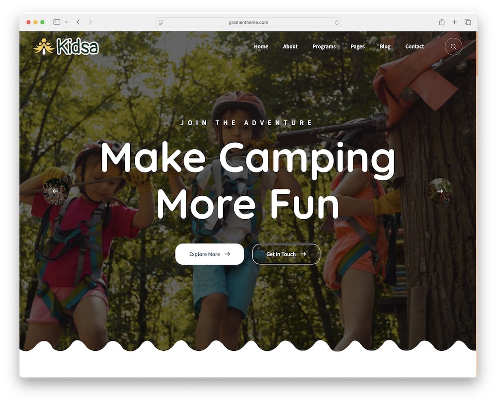 kidsa wordpress theme test