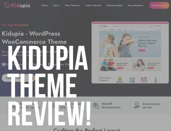 kidupia wordpress theme review