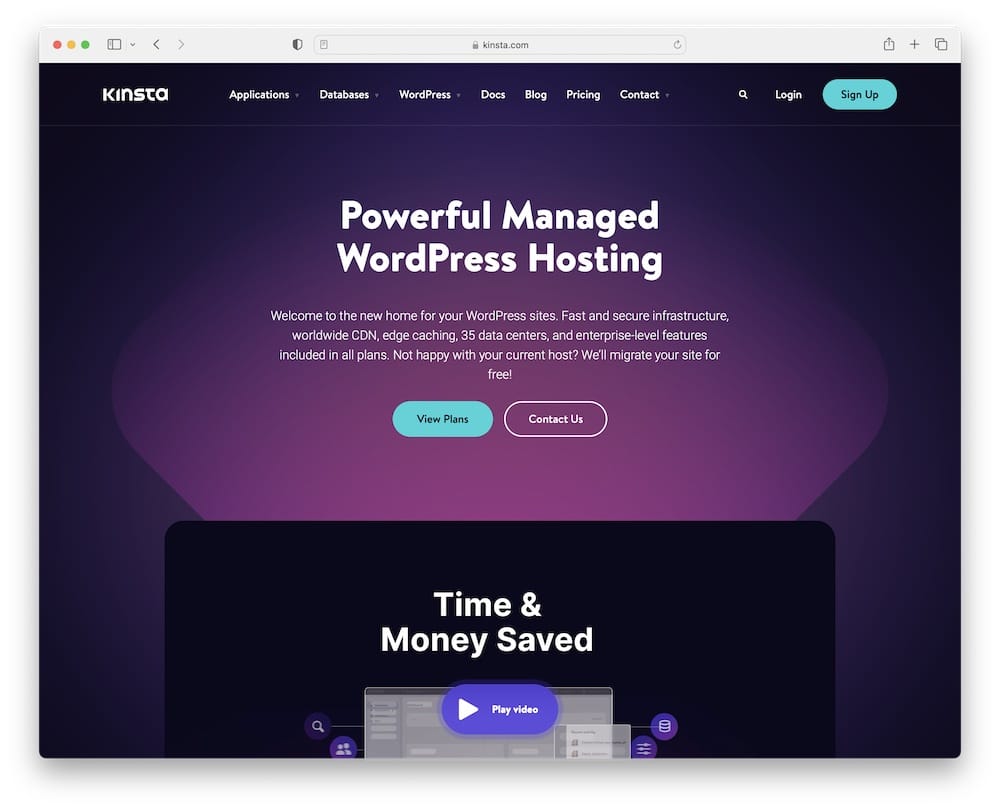 kinsta wordpress hosting