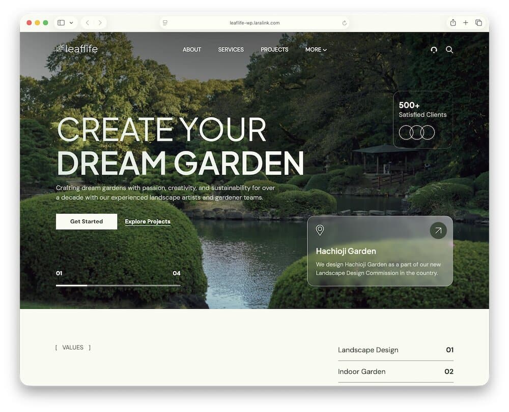 leaflife wordpress tree service theme