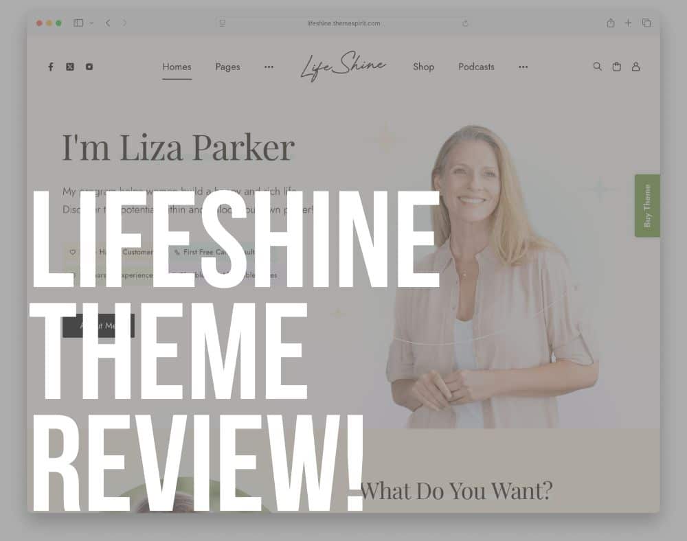 lifeshine wordpress theme review