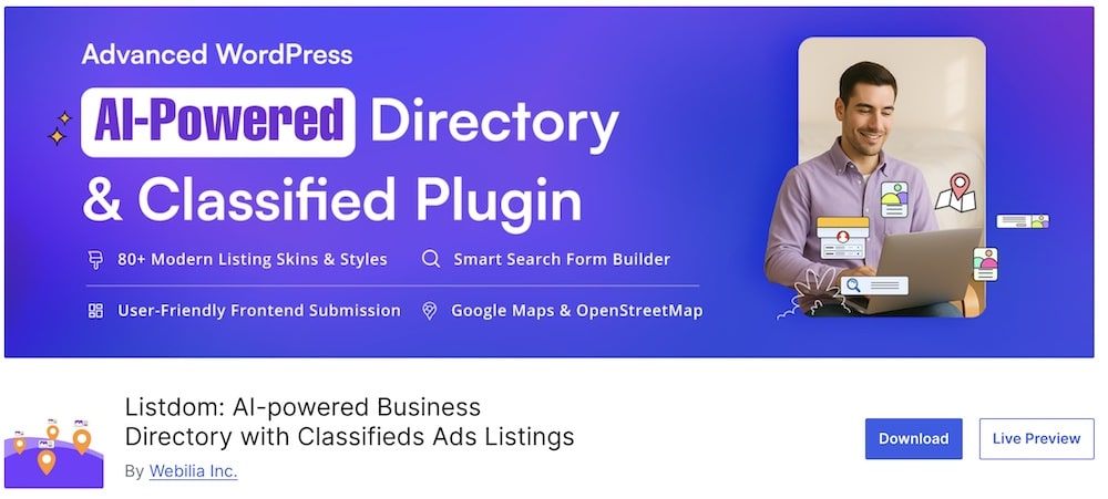 listdom wordpress directory plugin
