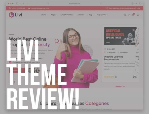 livi wordpress theme review