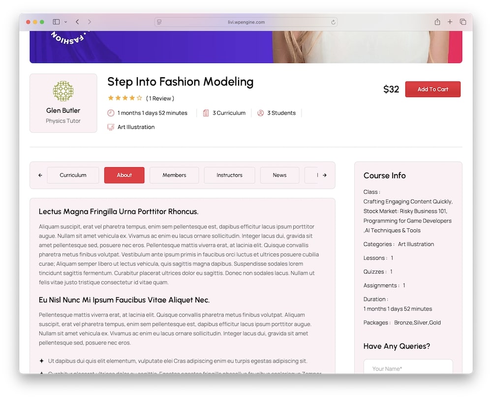 livi wordpress theme custom shortcodes