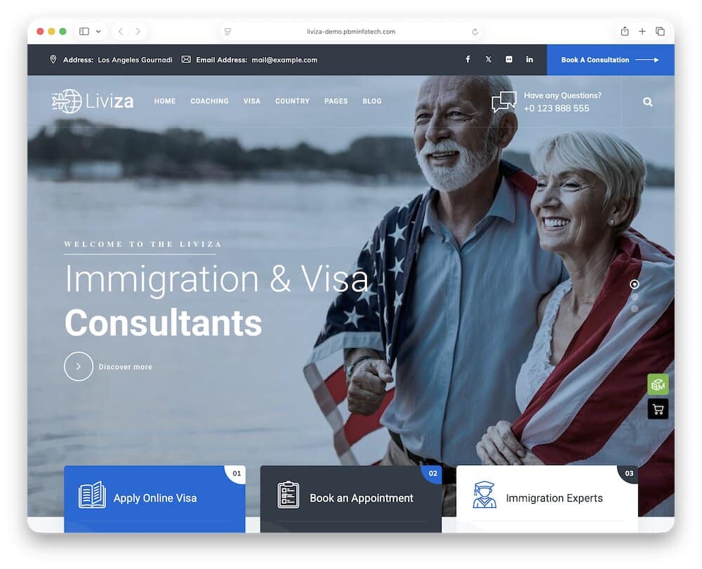 liviza immigration wordpress theme