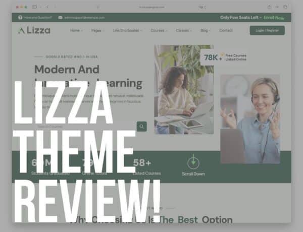 lizza wordpress education theme review