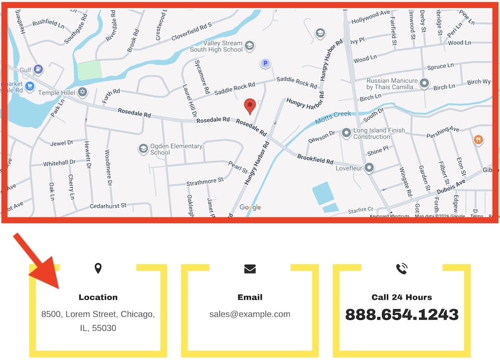 local seo friendly layout for self storage business