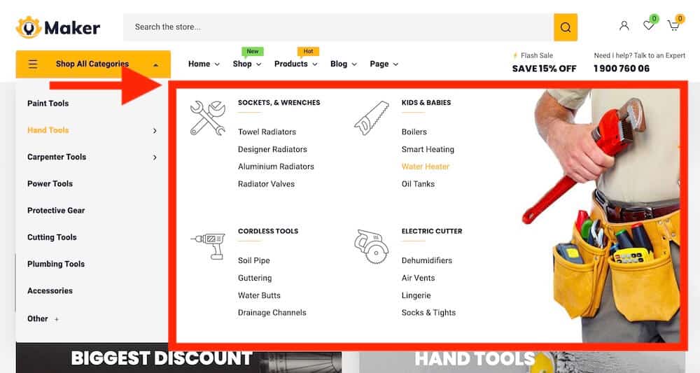 logical hardware categories and navigation