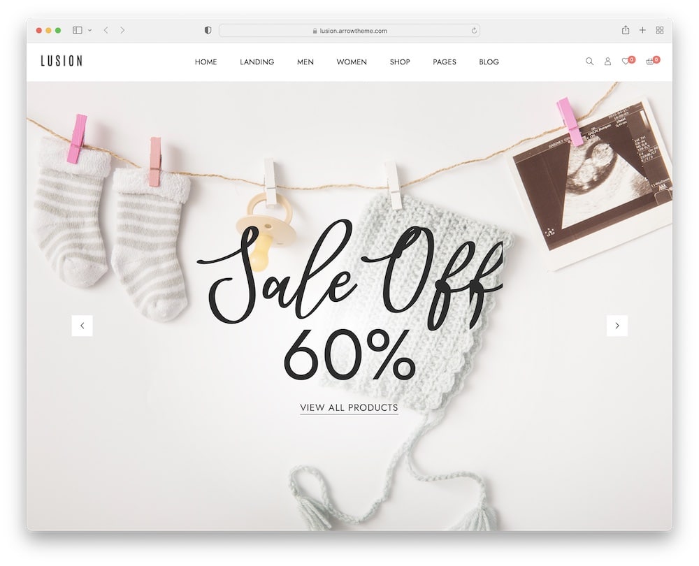 lusion wordpress baby woocommerce theme