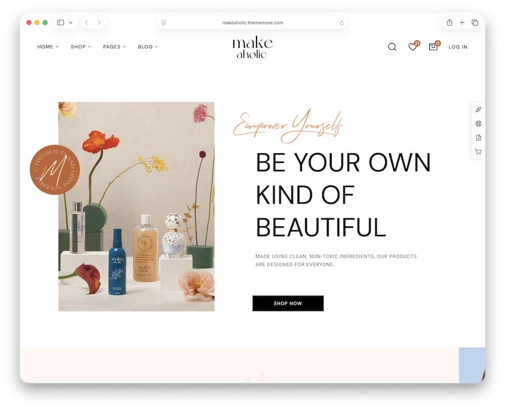 makeaholic perfume store wordpress theme