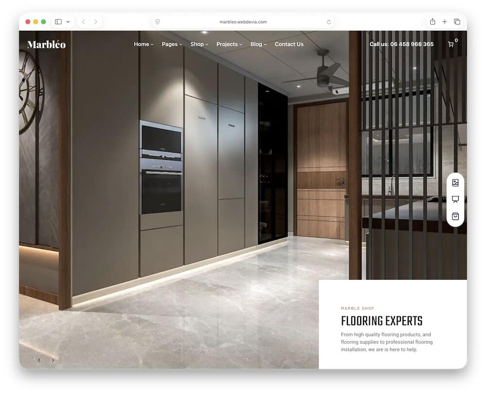 marbleo flooring wordpress theme