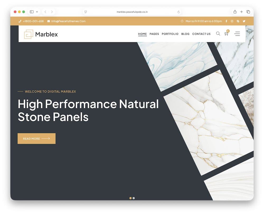 marblex tile wordpress theme