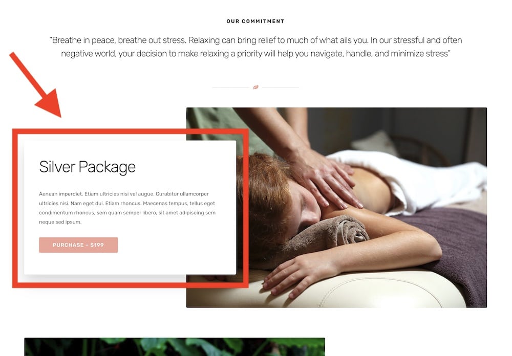 massage packages memberships and gift cards