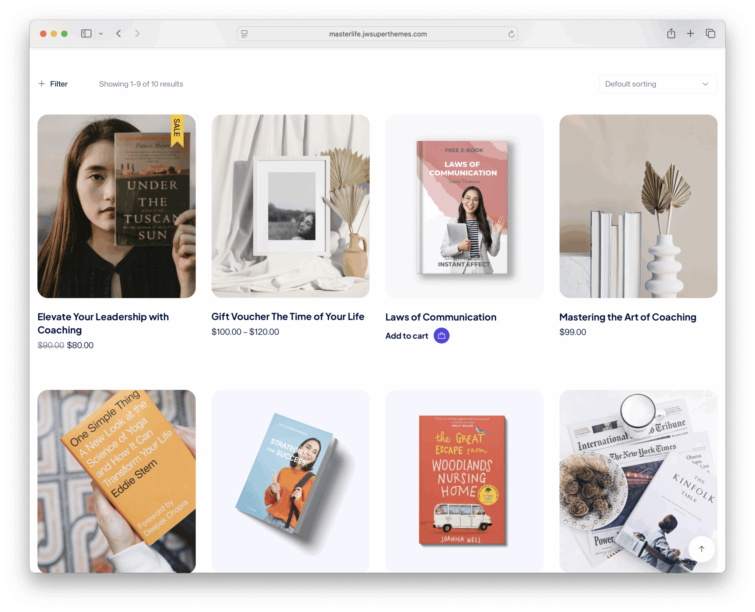 masterlife wordpress theme woocommerce integration