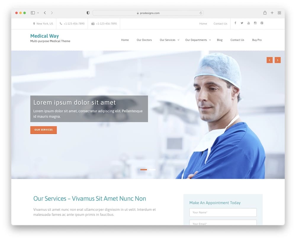medical way free wordpress theme