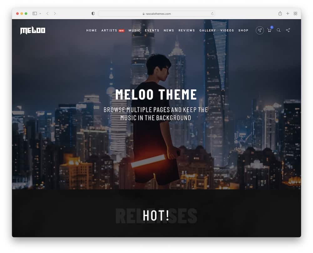 meloo wordpress theme for musicians