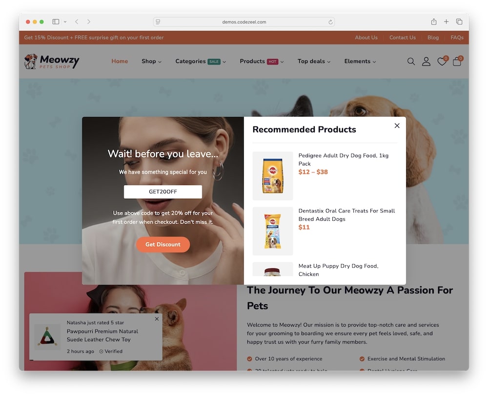 meowzy wordpress theme conversion boosting elements