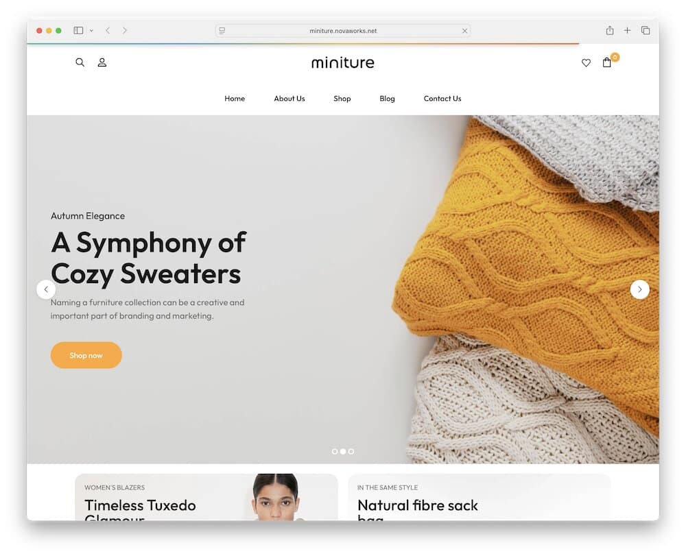 miniture wordpress thrift store theme