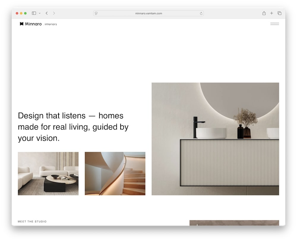 minnaro wordpress interior design and architecture theme