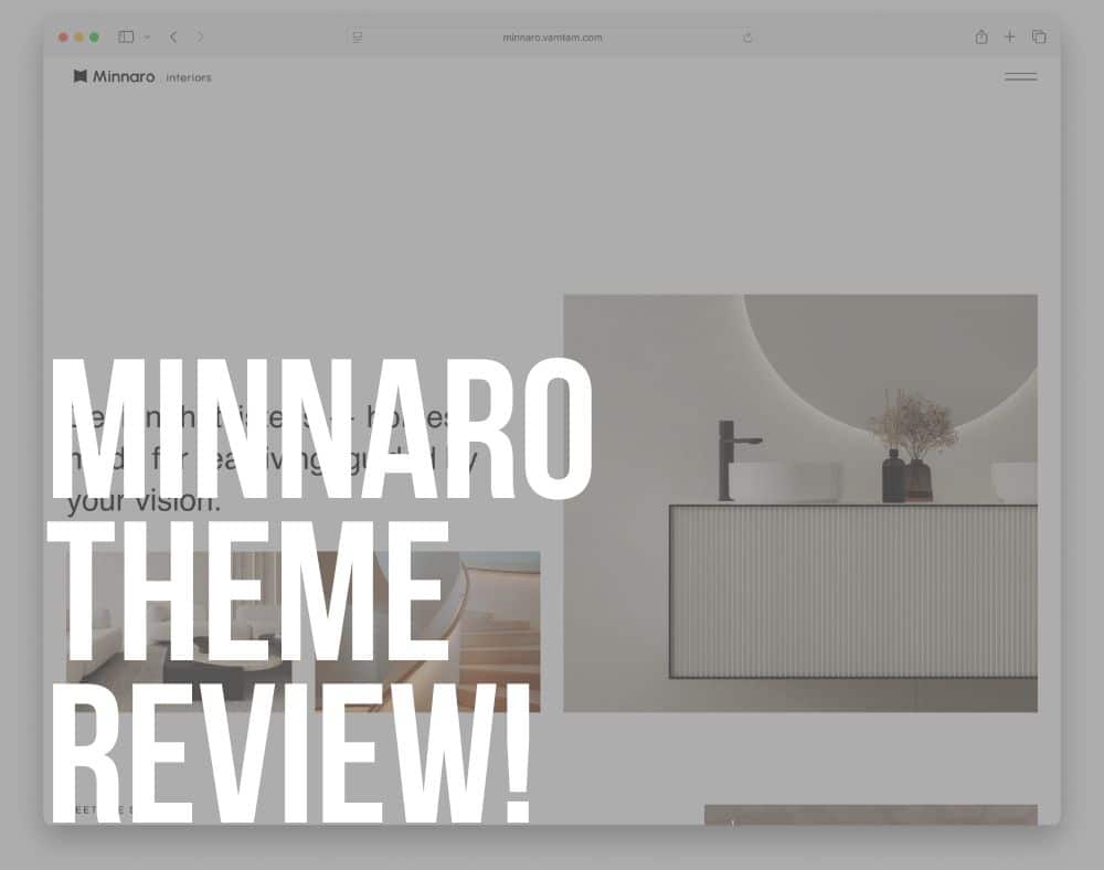 minnaro wordpress theme review