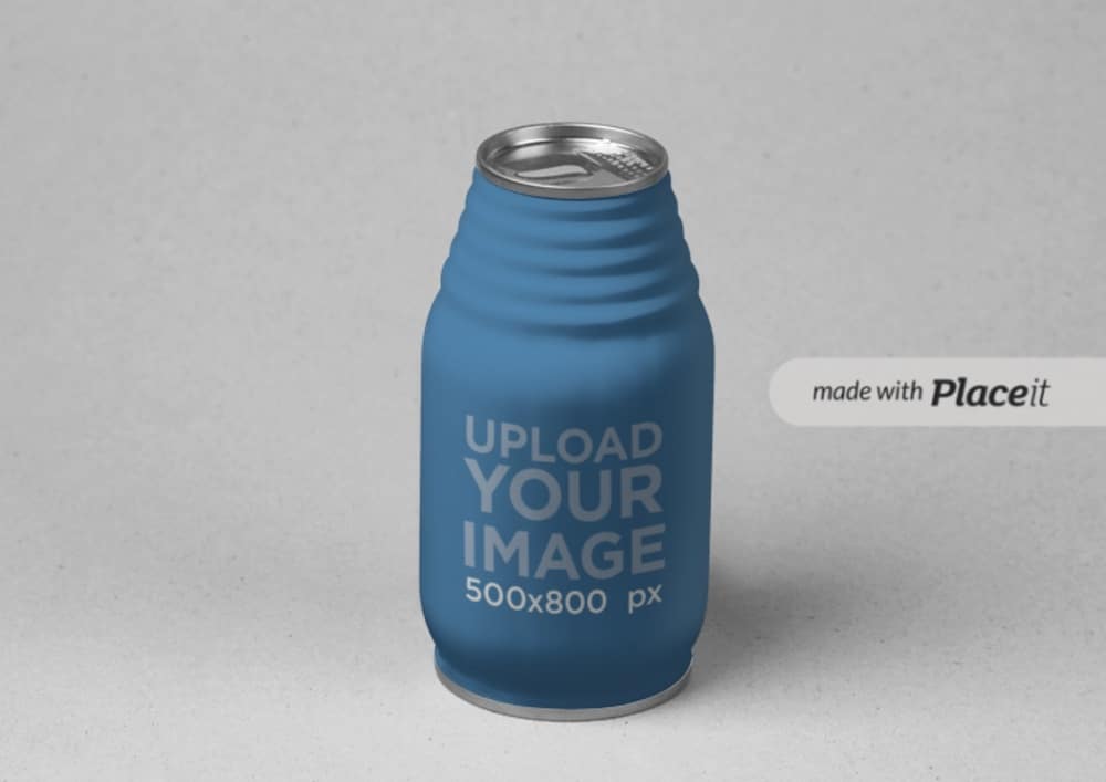 mockup of a juice can