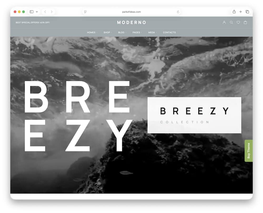 moderno shoe store wordpress theme
