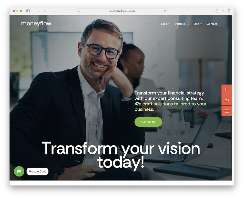 moneyflow wordpress theme test